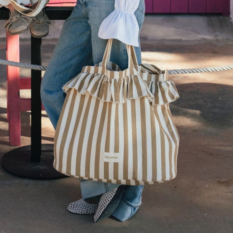 Sac bandoulière adulte Beige Stripe Wildride Ambiance 2