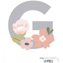 Lettre adhésive Bloom G  par Lilipinso