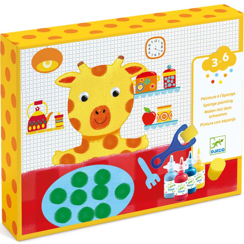 Coffret peinture à l'éponge Les aventures de doudou Djeco Packaging 1 grande taille