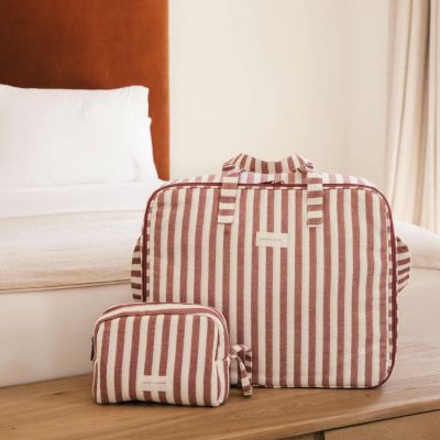 Valise de maternité Cherry Rayé