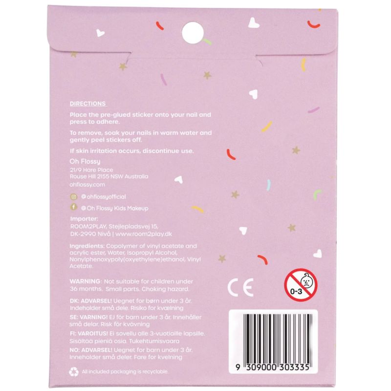 Stickers pour ongles Bonbons Oh Flossy Packaging 3