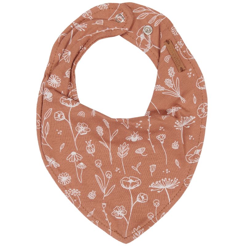 Bavoir bandana Wild Flowers rouille Little Dutch