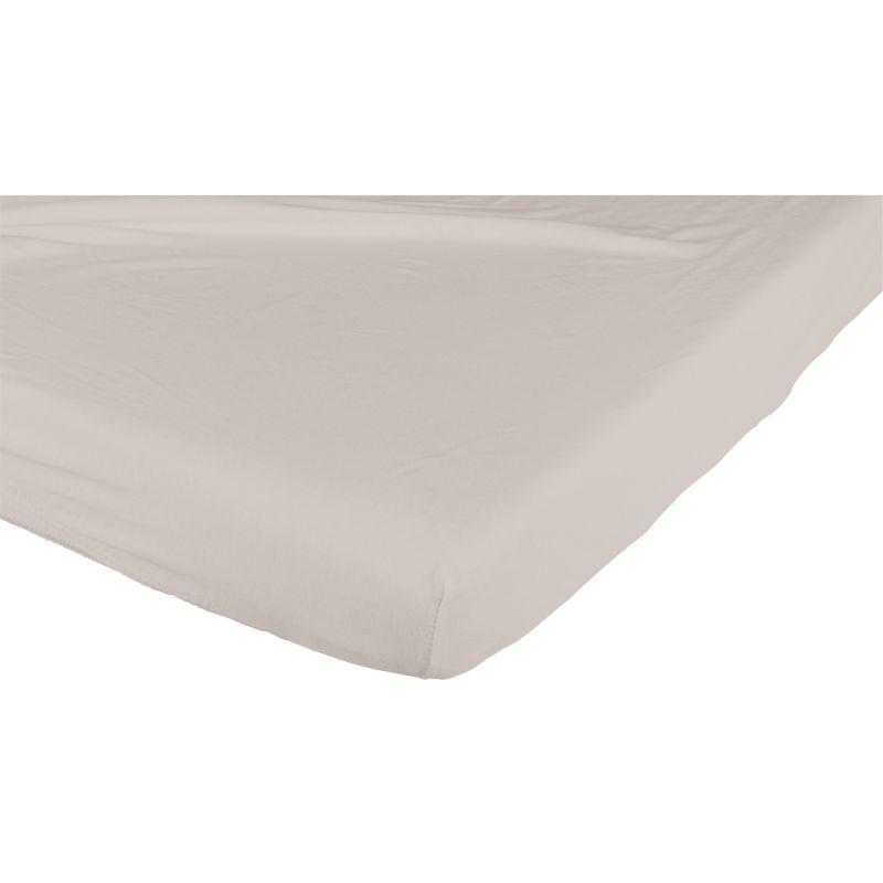 Drap housse taupe (70x140 cm) Candide