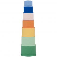 Jouets de bain empilables en silicone - Badabulle