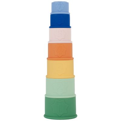 Jouets de bain empilables en silicone  par Badabulle