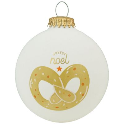 Boule de Noël Bretzel Noël Gourmand (personnalisable) Baubels