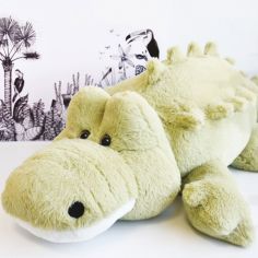 Peluche géante Crocodile Croco'Doux La savane (60 cm)