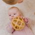 Balle de préhension en silicone Ocre - Baby's Only