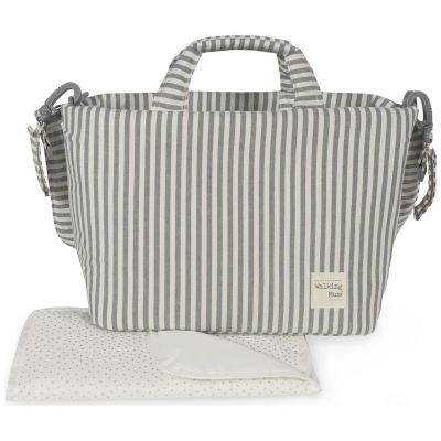 Sac à langer Praliné Rayures Matcha Walking Mum
