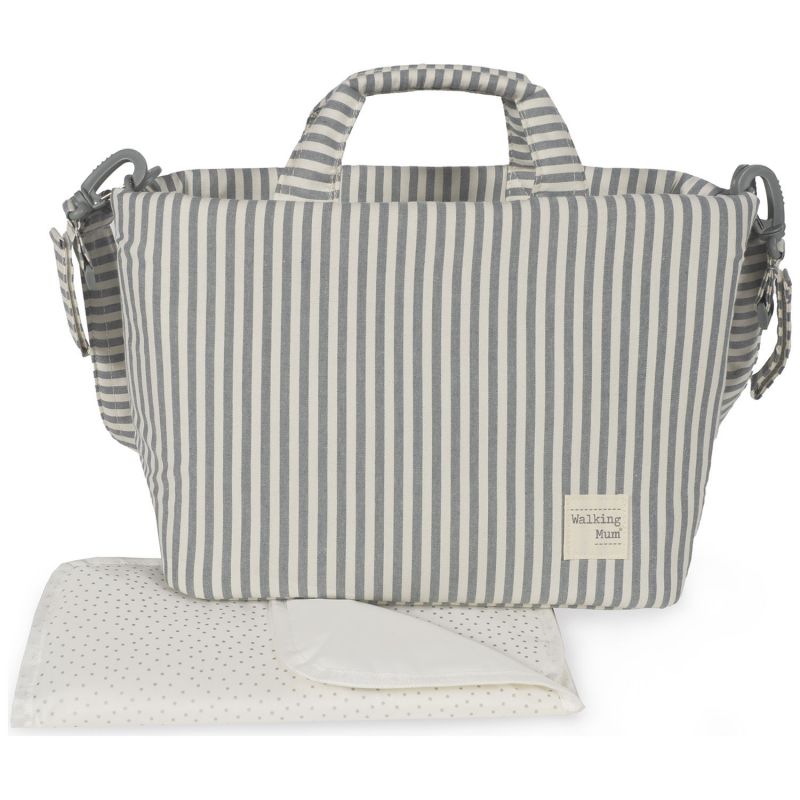 Sac à langer Praliné Rayures Matcha Walking Mum Produit 1