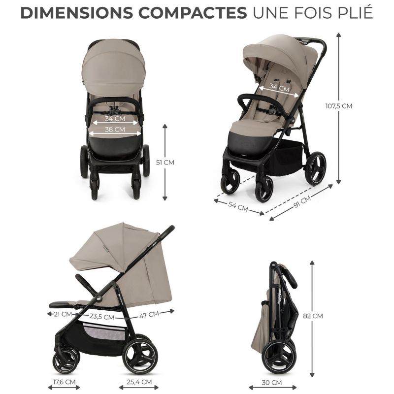Poussette Trig 3 Stone Beige Kinderkraft Produit 9