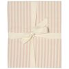 Drap housse en percale de coton Rayé Peach (80 x 160 cm) Kadolis Packaging 5
