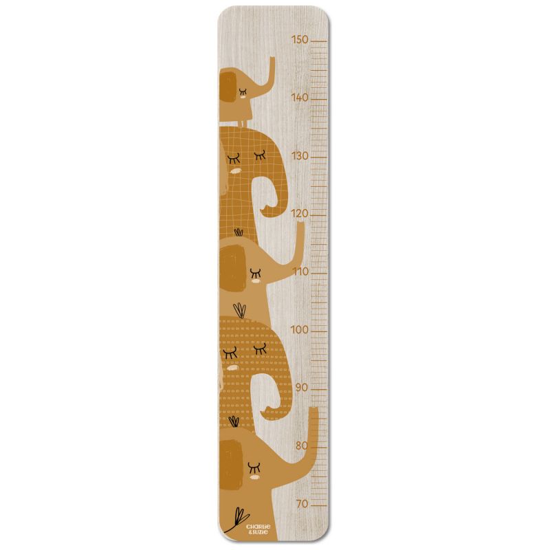 Toise en bois Isidore éléphant caramel Charlie et Suzie Produit 1