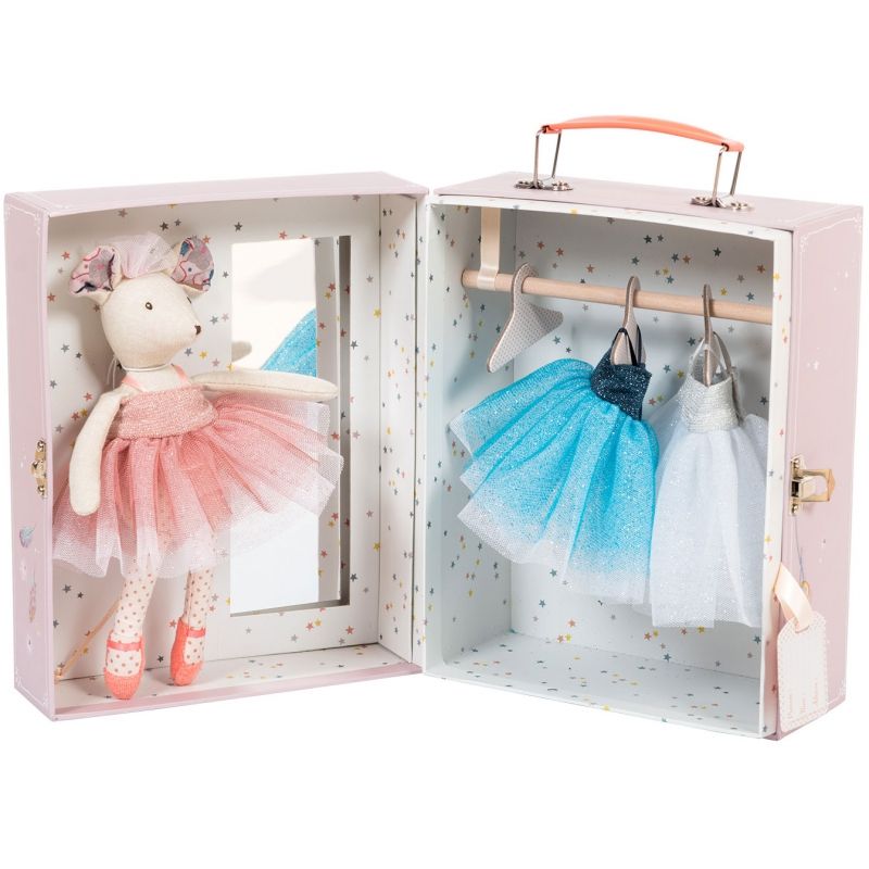 Coffret peluche souris danseuse Il était une fois (18,5 x 23 cm) Moulin Roty