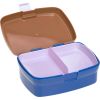 Set lunchbox et gourde Little Gang Caramel/blue  par Lässig 