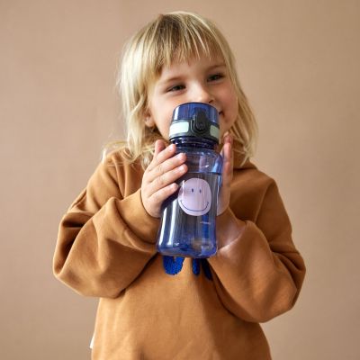 Set lunchbox et gourde Little Gang Caramel-blue (0,46 L)