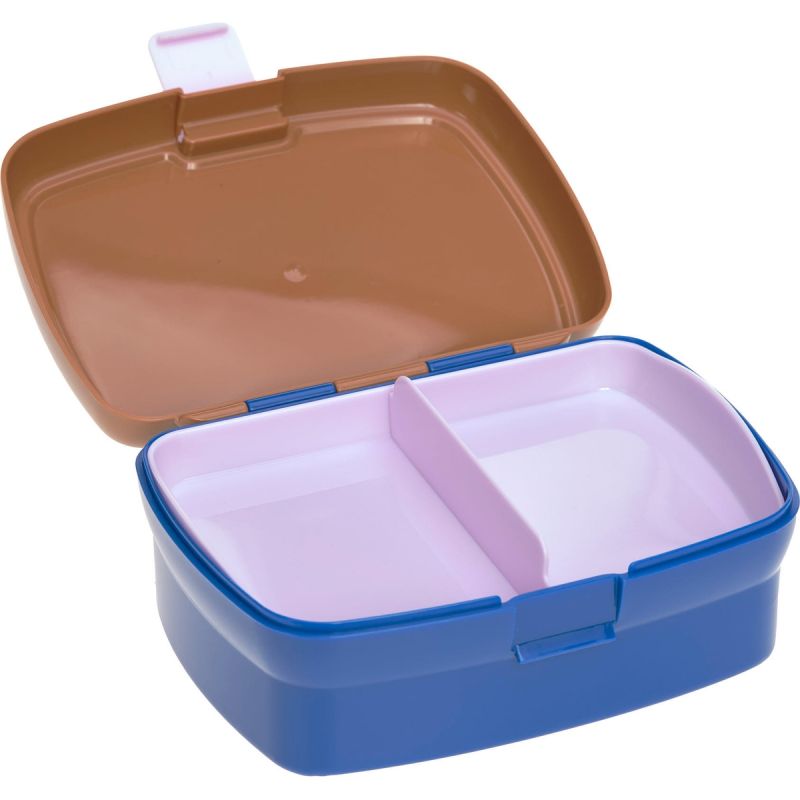 Set lunchbox et gourde Little Gang Caramel-blue (0,46 L) Lässig Produit ouvert 5