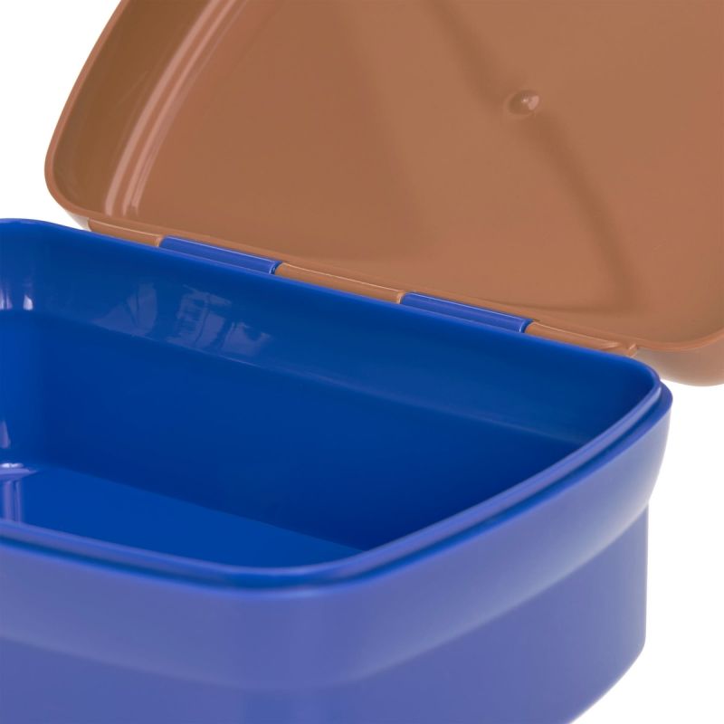 Set lunchbox et gourde Little Gang Caramel-blue Lässig Produit ouvert 6