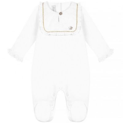 Pyjama léger blanc Délicatesse (6 mois) Tartine et Chocolat