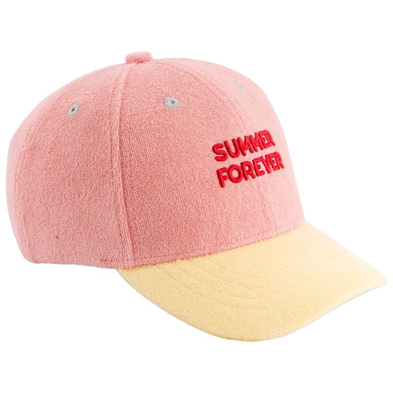 Casquette enfant Summer Forever Eponge rose et jaune (7-12 ans) Chamaye Produit 1