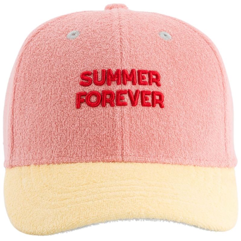Casquette enfant Summer Forever Eponge rose et jaune (7-12 ans) Chamaye Produit 3