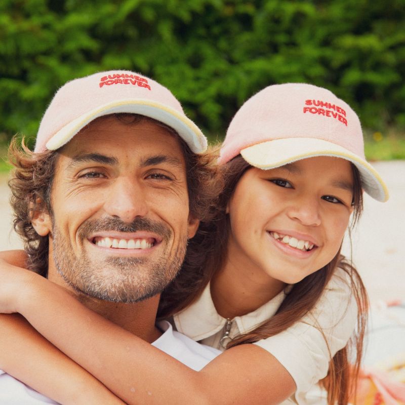 Casquette enfant Summer Forever Eponge rose et jaune (7-12 ans) Chamaye Ambiance 7