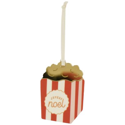 Suspension Popcorn Noël Gourmand (personnalisable) Baubels