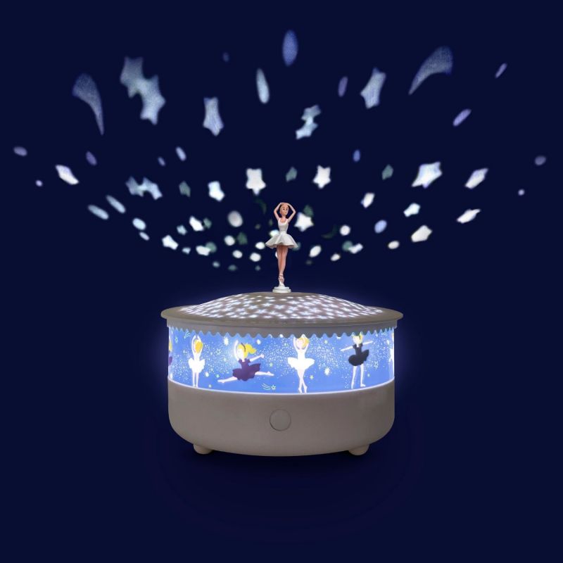 Veilleuse projecteur d'étoiles Ballerine rechargeable Trousselier Ambiance 2