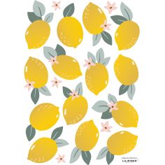 Planche de stickers A3 citrons Lemons - Lilipinso