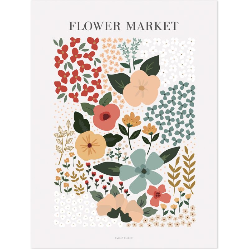 Affiche Floral Market (30 x 40 cm) Lilipinso