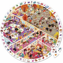 Puzzle d'observation Vive l'école (208 pièces)  par Janod 