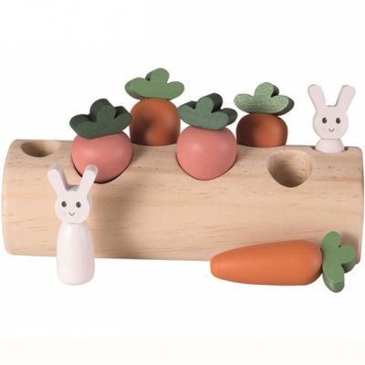 Egmont Toys - Jeu à encastrer buche, lapins et légumes