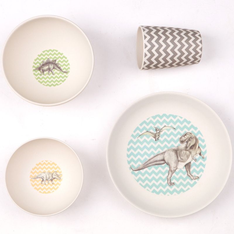 Coffret repas dîner de dinosaures T-Rex Supper (4 pièces) Love Maé