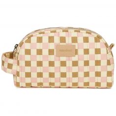 Trousse de toilette imperméable Yellow pink mosaic Hyde Park - Nobodinoz