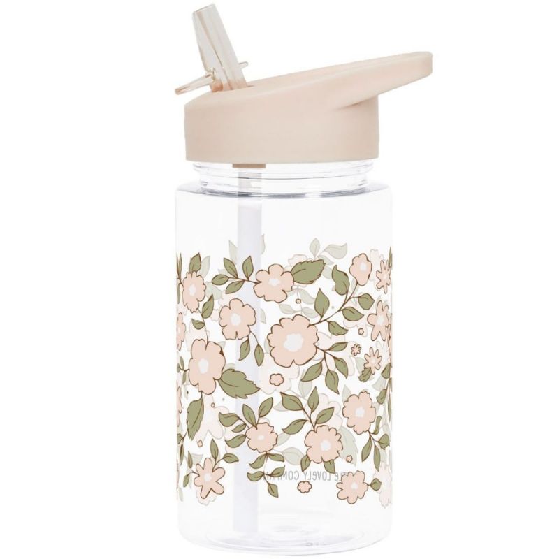 Gourde Fleurs rose (450 ml) A Little Lovely Company Produit 1 grande taille