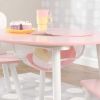 Ensemble table avec rangement et 2 chaises rose  par KidKraft