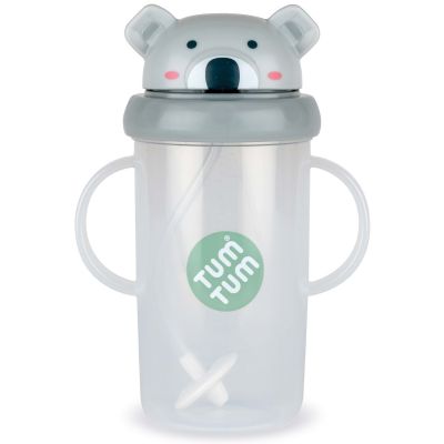 Tasse antifuite avec paille lestée Koala (300 ml) TUM TUM