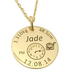 Medaille Et Pendentif Personnalisable Pour Enfant Berceau Magique