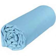 Drap housse en coton bio bleu ciel (60 x 120 cm)  par P'tit Basile