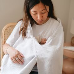 Voile d'allaitement blanc