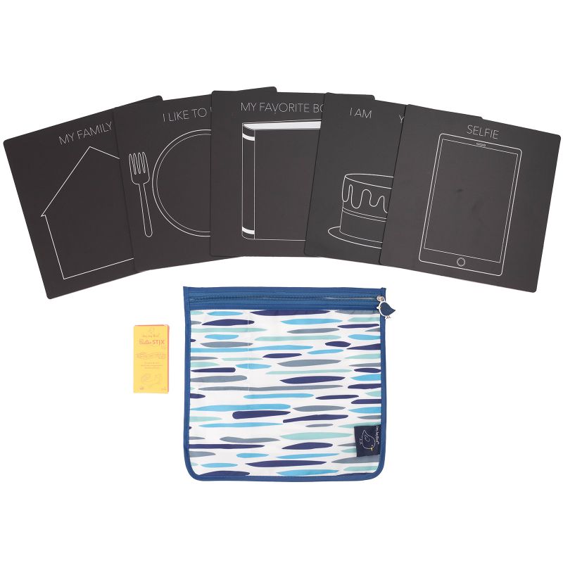 Pochette de 5 ardoises Portraits Jaq Jaq Bird