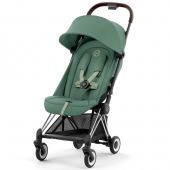 Poussette ultra-compacte COYA châssis Chrome Leaf Green