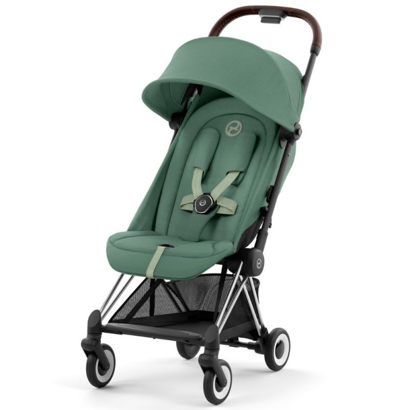 Poussette ultra-compacte COYA châssis Chrome Leaf Green Cybex