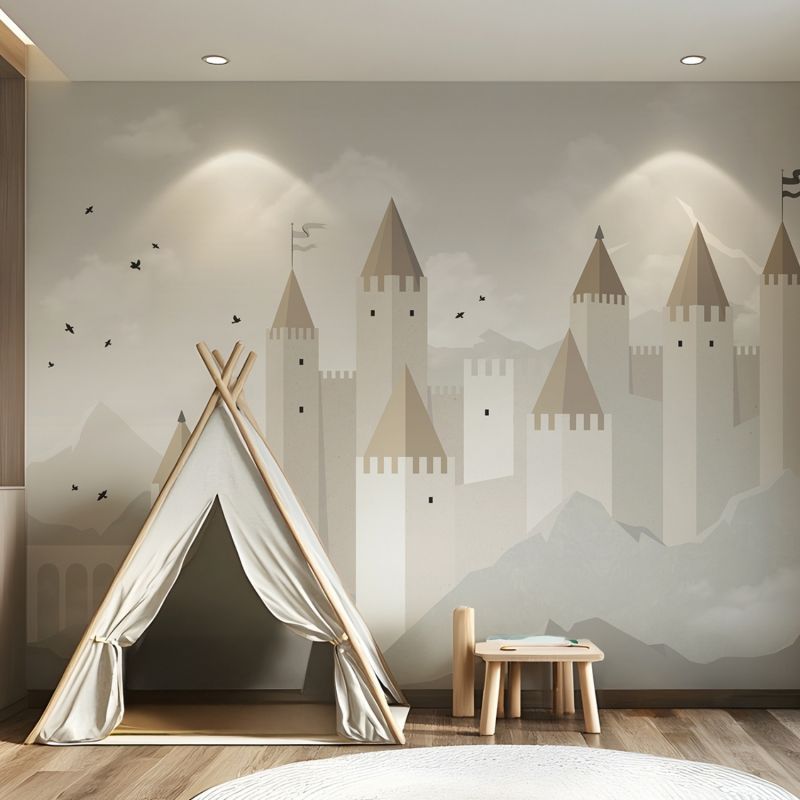 Papier peint panoramique Decor Arundel Château (4m x 3m)  Lilipinso Produit 6