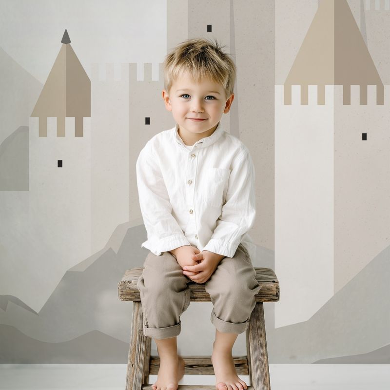 Papier peint panoramique Decor Arundel Château (4m x 3m)  Lilipinso Ambiance 9