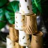 Lot de 8 gobelets en carton Tropi Chic palmier  par Arty Fêtes Factory