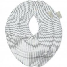 Lilly and Ben® Bavoir bandana bébé garçon - lot de 5 - doublé coton éponge  et polaire - triangle - pression - nouveau-né 1 mois à 2 3 4 an-s 