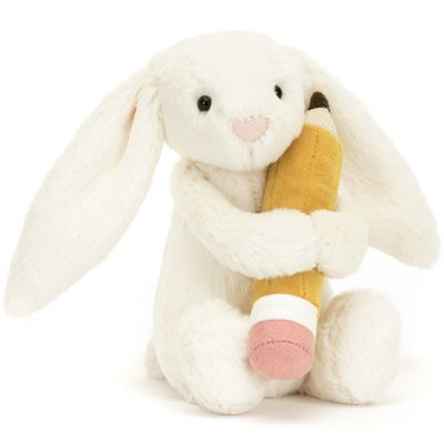 Peluche Bashful Lapin avec crayon (18 cm)  par Jellycat