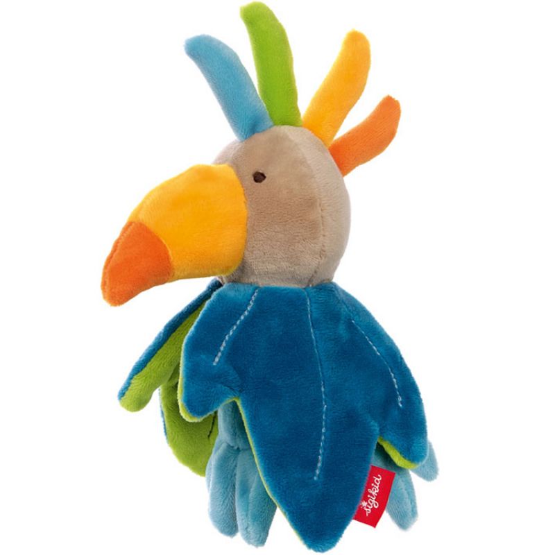 Hochet réversible oiseau fleur (18 cm) Sigikid