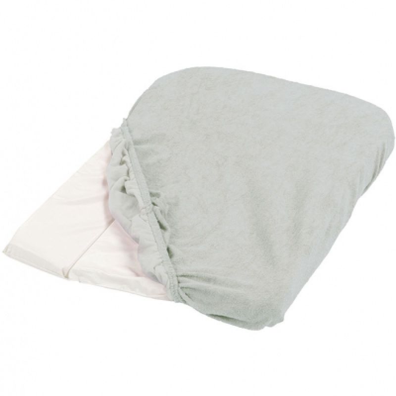 Lot de 2 housses de matelas à langer gris clair (75 x 50 cm) Tinéo